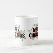 Mug Typographie noire Elegante Joyeux Noël (Centre)