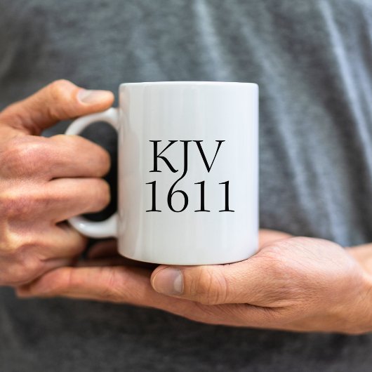 Mug Typographie noire KJV AV 1611