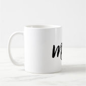 Mug Typographie noire sarcastique drôle de meh (Gauche)