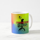 Mug typographie noire verte (Devant droit)