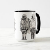 Mug Typographie numérique de la série Creative Space (Devant droit)