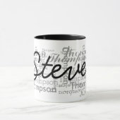 Mug typographie personnalisée (Centre)
