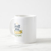 Mug Typographie Petits Pas Chaque Jour Grands Changeme (Devant gauche)