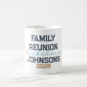 Mug Typographie rétro de la famille de Lake house