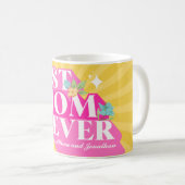 Mug Typographie Rétro Meilleure Maman de Tous les Temp (Devant droit)