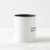 Mug Typographie Romantique Rouge Gras Amour Vous Plus (Centre)