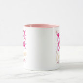 Mug Typographie Rose Impertinente Chaos et Confiance (Centre)