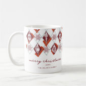 Mug Typographie rouge moderne Joyeux Noël (Gauche)