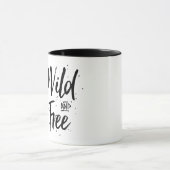 Mug Typographie sauvage et libre (Centre)