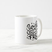 Mug Typographie sauvage et libre MugI h (Devant droit)