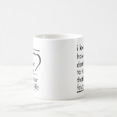 Mug Typographie simple de citation d'enfant préféré (Centre)