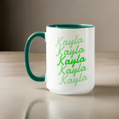 Mug Typographie simple moderne et cool Nom