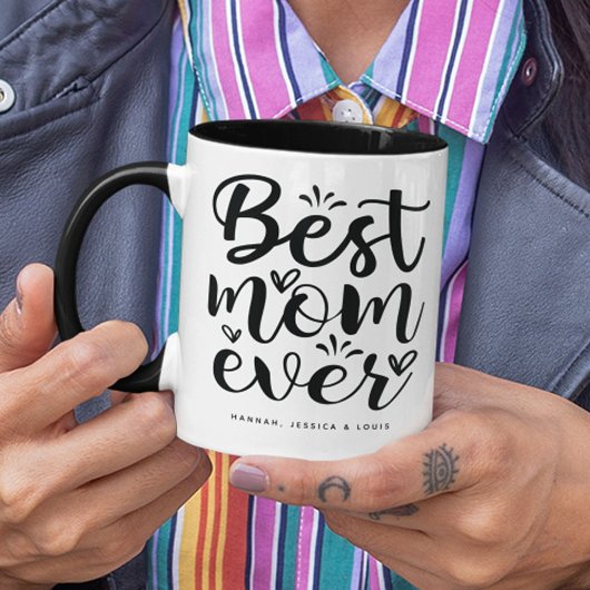 Mug Typographie Tendance Meilleure Maman Pour Toujours