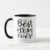 Mug Typographie Tendance Meilleure Maman Pour Toujours (Gauche)