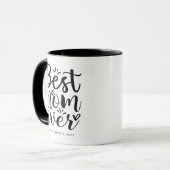 Mug Typographie Tendance Meilleure Maman Pour Toujours (Devant gauche)