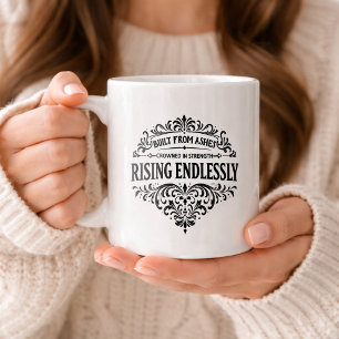 Mug Typographie Vintage pour Femmes qui se Levent Sans
