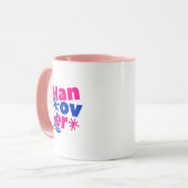 Mug Typography Illustration Artwork (Devant gauche)