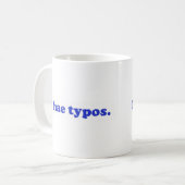 Mug Typos des hae I - bleu (Devant gauche)