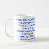 MUG TYRANNIE CONTRE LA LIBERTÉ (Gauche)