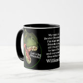 Mug Tyrannosaurus Rex Dinosaur personnalisé (Devant gauche)