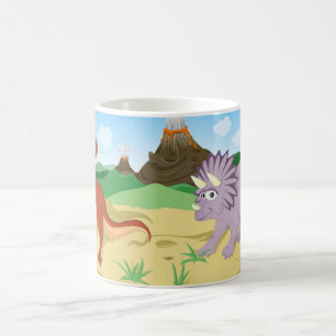 Mug Tyrannosaurus Rex et Tricératops
