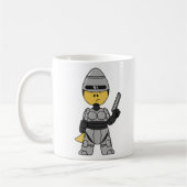 Mug Tyrannosaurus Rex Habillé Comme Robocop. (Gauche)