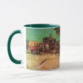Mug Tziganes avec caravanes par Vincent van Gogh (Gauche)