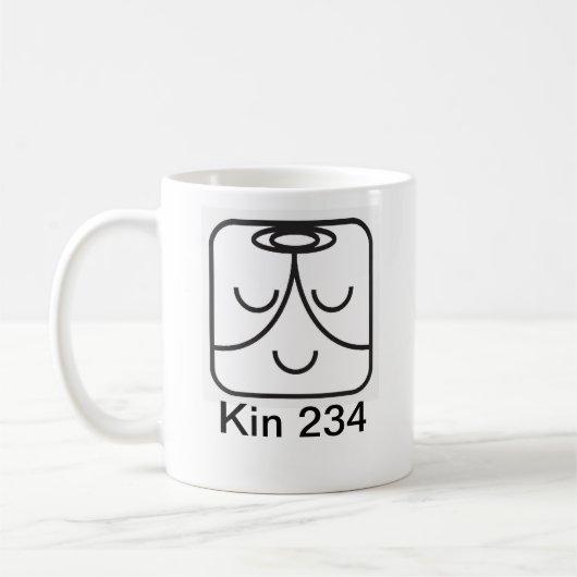 Mug Tzolkin Mago Branco Kin 234 (Gauche)
