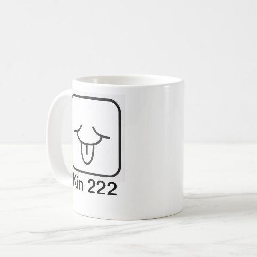 Mug Tzolkin Vento Branco Kin 222 (Devant gauche)