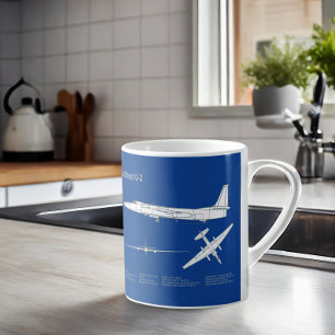 Mug U-2 Dragon Lady - Plan directeur de l'avion ABD