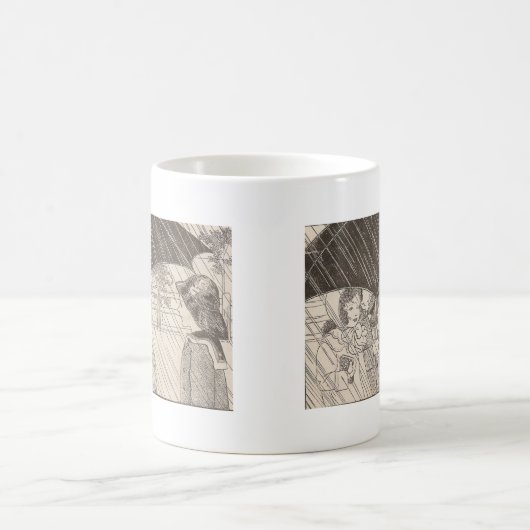 Mug U est pour parapluie (Centre)