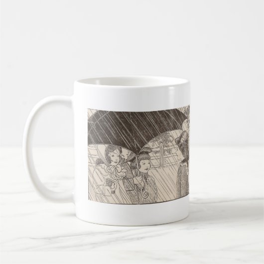 Mug U est pour parapluie (Gauche)