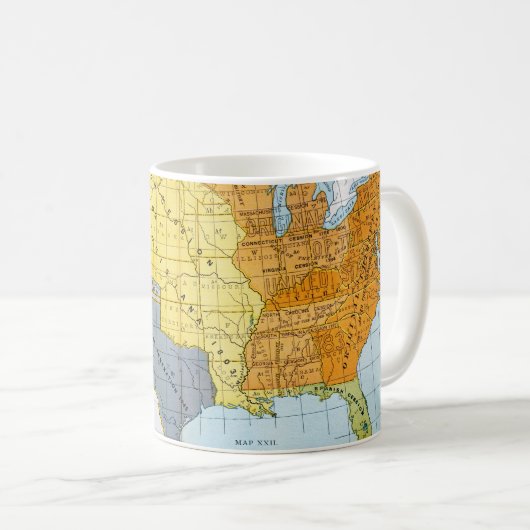 MUG U.S. CARTE, 1776-1884 (Devant droit)