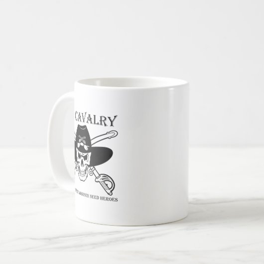Mug U.s. Cavalry Because Even Marines Need Heroes Funn (Devant gauche)