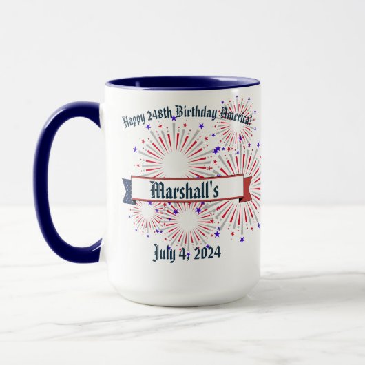 Mug "U.S. Flag with Eagle" personnalisable (Gauche)