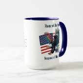 Mug "U.S. Flag with Eagle" personnalisable (Devant droit)