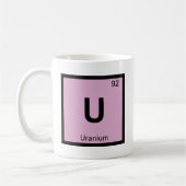 Mug U - Symbole en uranium de Tableau périodique de (Gauche)