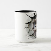 Mug UEM à l'intérieur d'un mur fissuré (Centre)