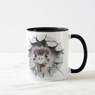Mug UEM à l'intérieur d'un mur fissuré