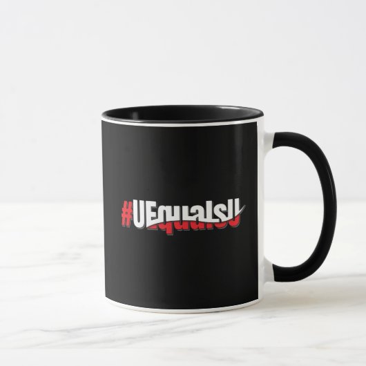 Mug UEqualsU VIH Indétectable Art non transmettable (Droite)