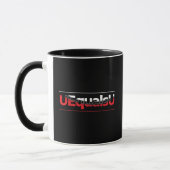 Mug UEqualsU VIH Typographie indétectable Art (Gauche)