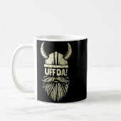 Mug Uff Da Norwegian Quote Scandinavian Viking Helmet  (Gauche)