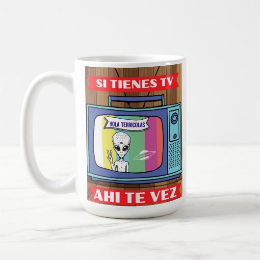 MUG UFO AHI TE VEZ (Gauche)