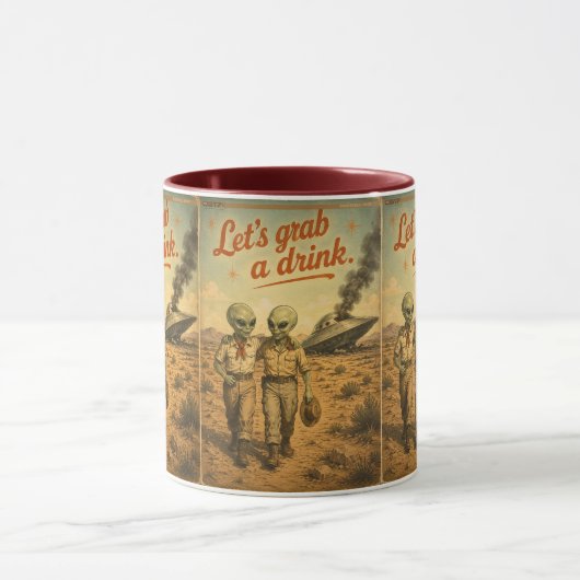 Mug UFO Roswell 40-50s (Centre)
