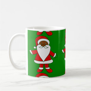 Mug ugly christmas black african american santa claus