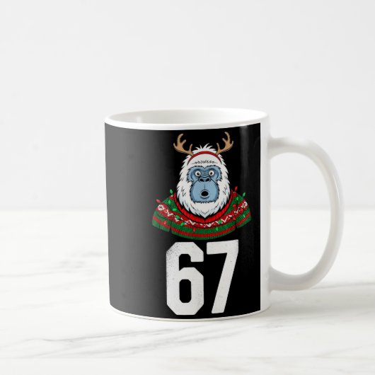 Mug Ugly Christmas Sweater Yeti Gorilla Reindeer 67  (Droite)