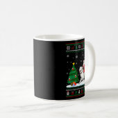 Mug Ugly Christmas Tree Lights Santa Riding Great Pyre (Devant droit)