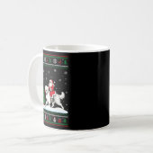 Mug Ugly Christmas Tree Lights Santa Riding Great Pyre (Devant gauche)