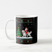Mug Ugly Christmas Tree Lights Santa Riding Great Pyre (Gauche)