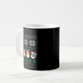 Mug Ugly Christmas Xmas Tree Snowman Santa Claus New Y (Devant gauche)
